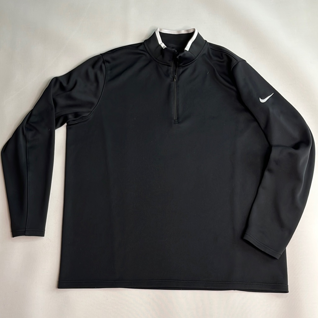 Nike Golf Dri Fit Mens Xl Black Pullover